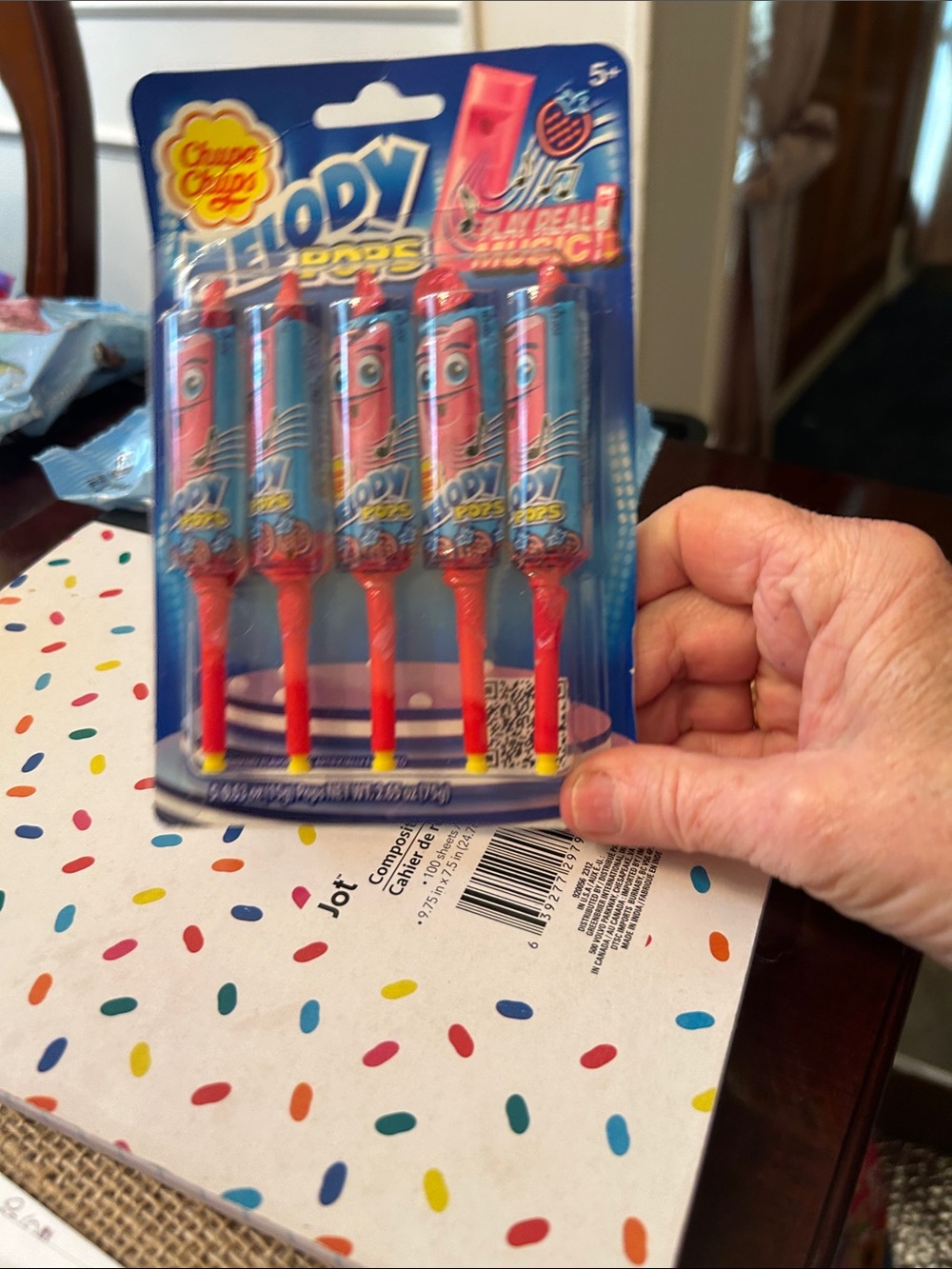 Melody Pops Party Cake Candles - Red & Blue (Pack of 5)